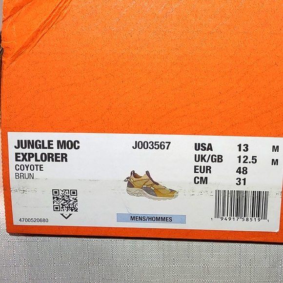 Merrell Men’s Jungle Moc Explorer in Coyote - Picture 8 of 9